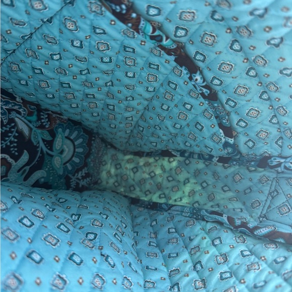 Vera Bradley Women’s Computer Bag Crossbody Java Blue Brown Floral Retired. - Picture 13 of 13